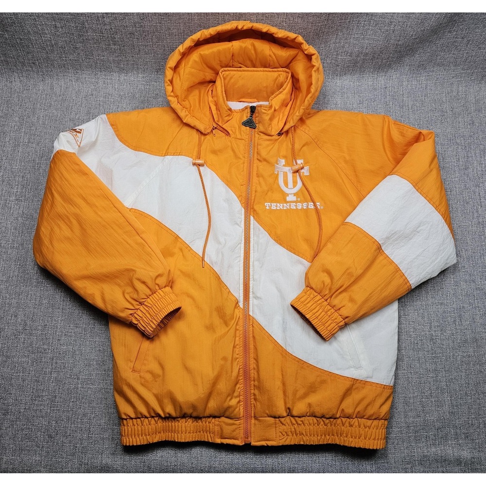 VINTAGE Tennessee Volunteers Jacket Mens Medium Orange NCAA Apex One 90s